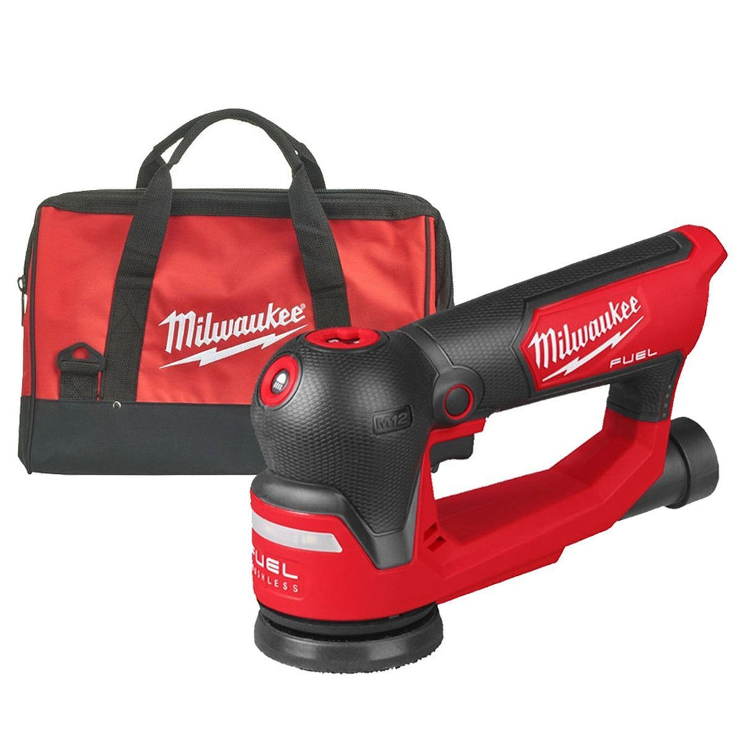 Milwaukee M12FSDR75-0B 12V Brushless 75mm Random Orbit Sander Body Only &amp; Bag 4933498232