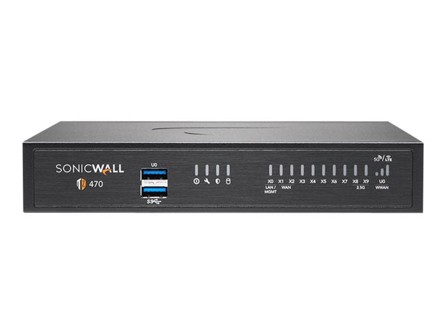 TieDex UK SonicWall TZ470 - Essential Edition - security appliance - with 3 years Security Suite