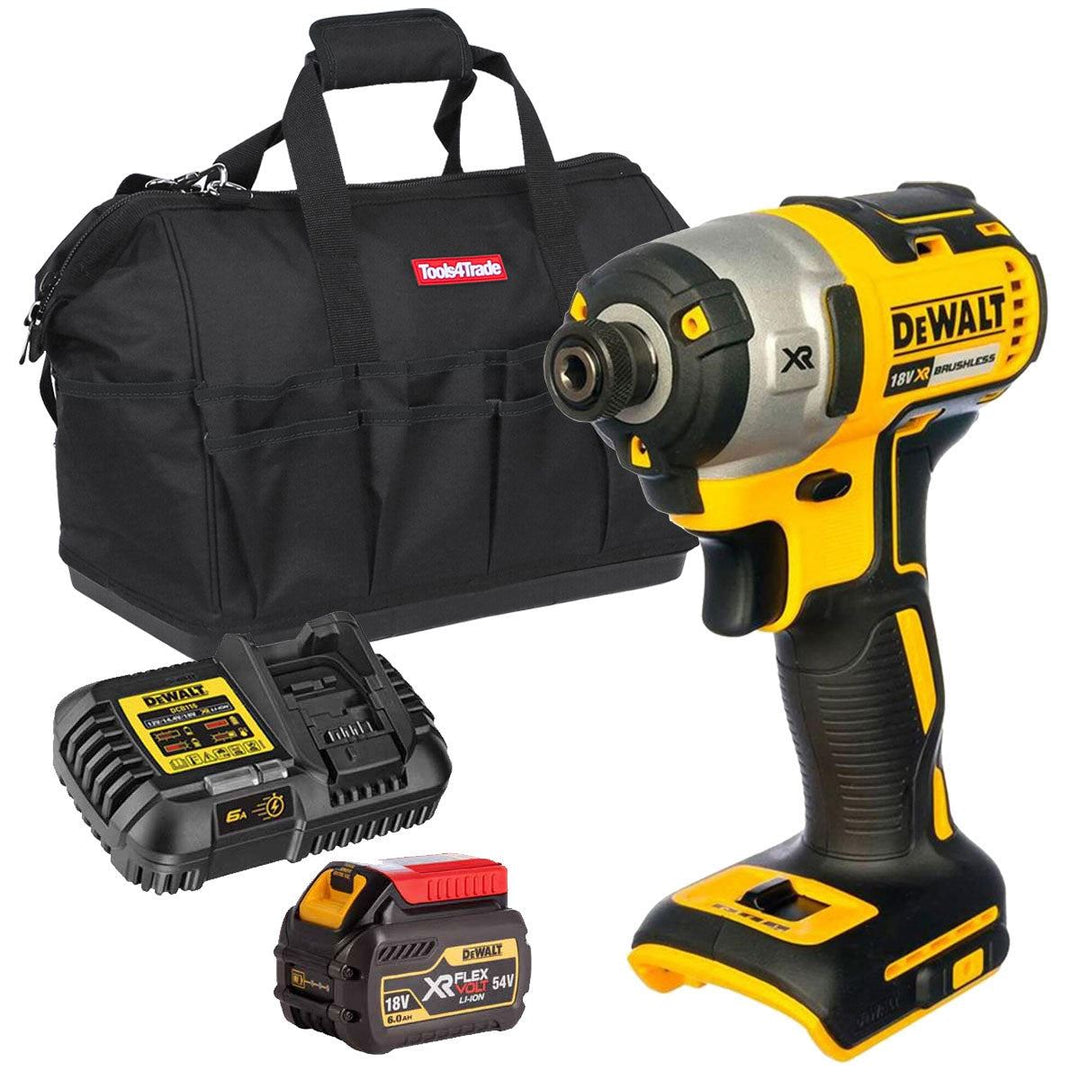 Dewalt DCF887B1 18V Brushless Impact Driver with 1 x 6.0Ah Battery & Charger in Bag