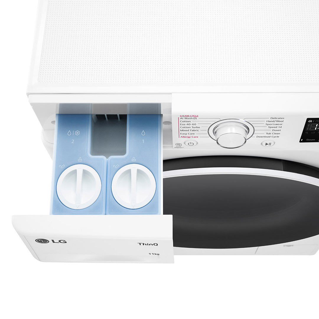 LG F4Y511WWLA1 11kg 1400rpm, Washing Machine, A Rated in White