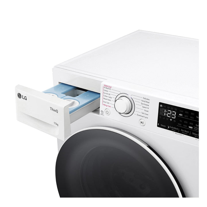 LG F4Y511WWLA1 11kg 1400rpm, Washing Machine, A Rated in White