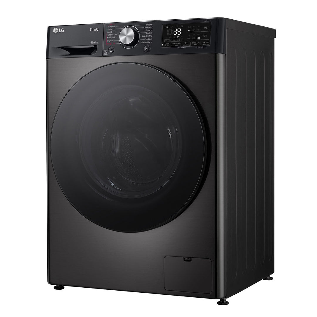 LG FWY916BBTN1, 11kg/6kg Washer Dryer, D Rated in Black