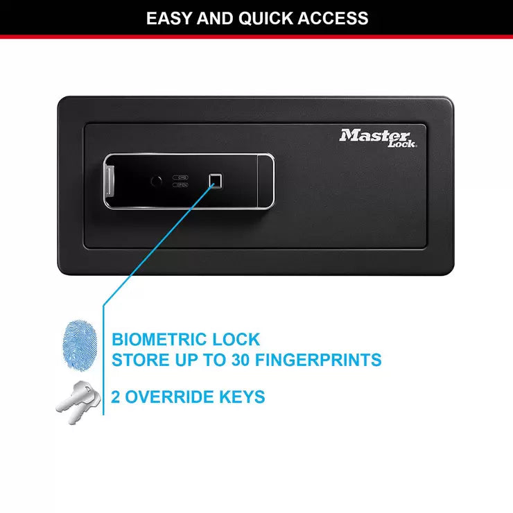 Masterlock 25.4 Litre LX110BEURHRO Biometric Security Safe