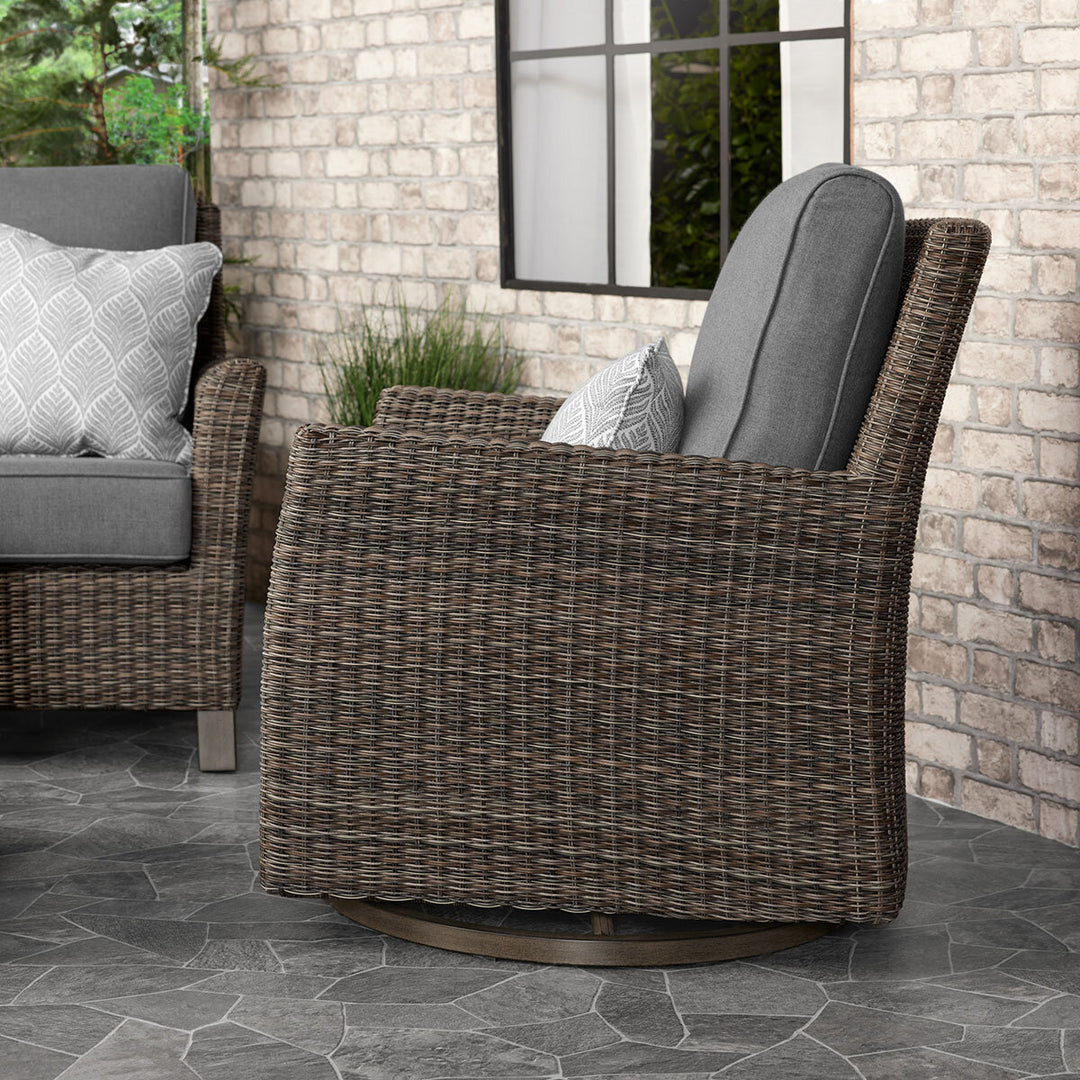 Agio McKinnon 4 Piece Woven Deep Seating Set + Cover