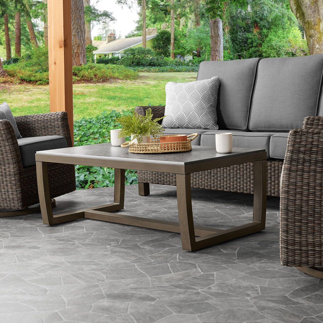 Agio McKinnon 4 Piece Woven Deep Seating Set + Cover