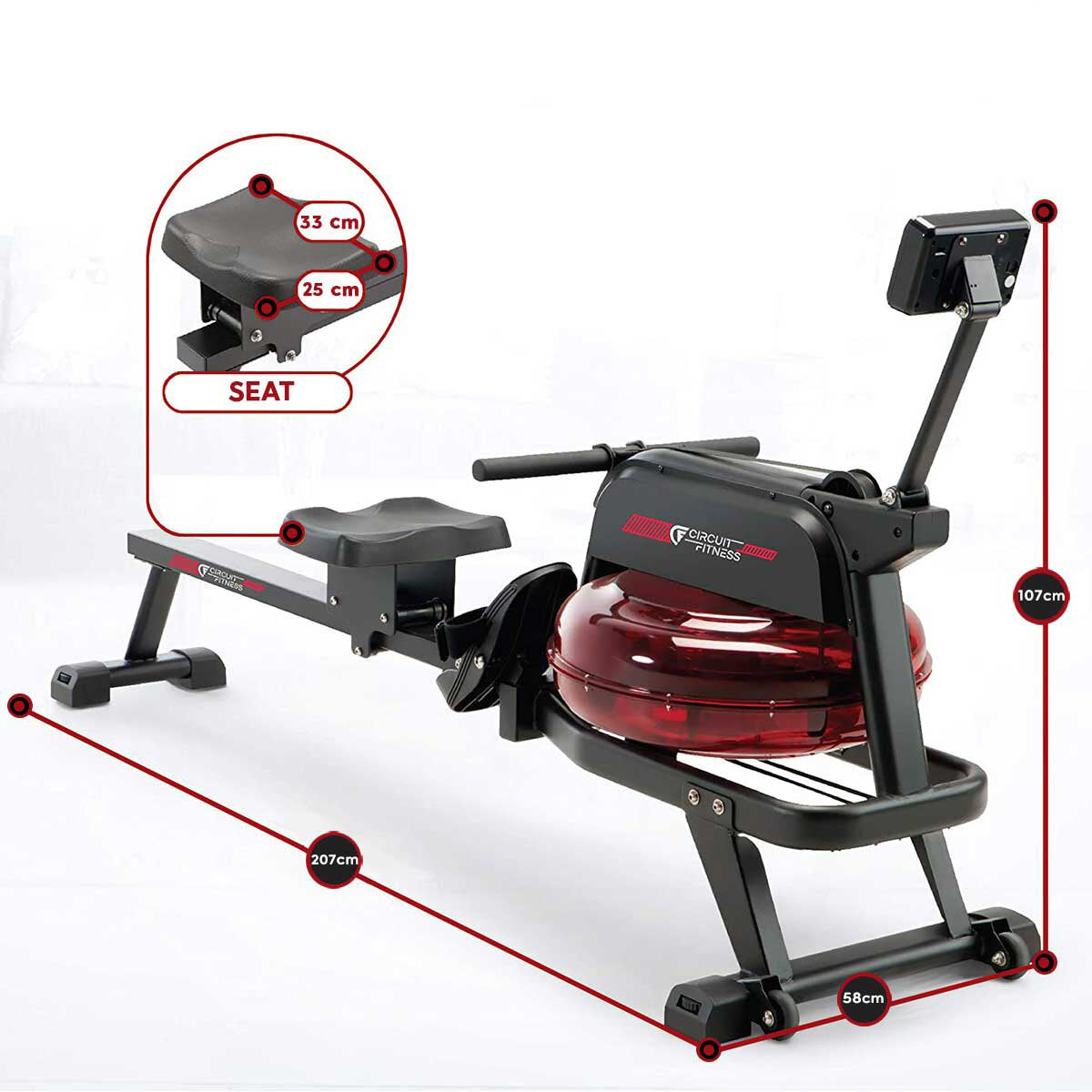 Theseus Rowing Machine Circuit Fitness Water Rowing Machine – TieDex