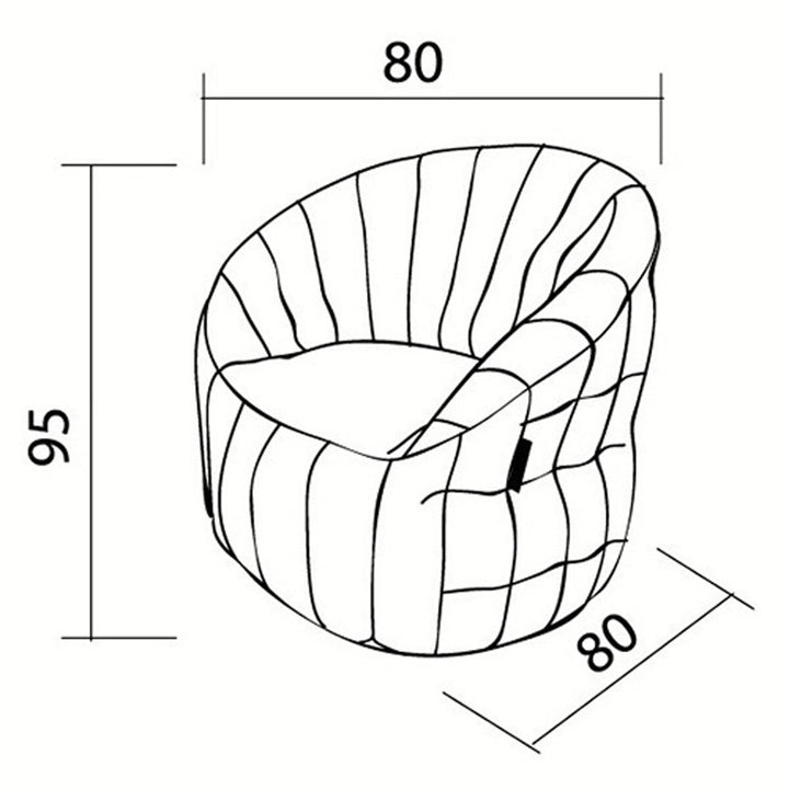 Ambient Lounge Butterfly Lounger Chair Outdoor Bean Bag in Dark Grey