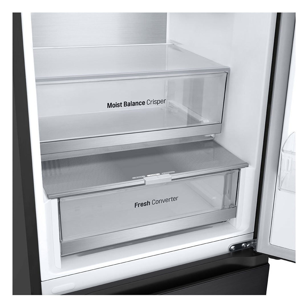 LG GBV5240CEP Fridge Freezer, C Rated in Matte Black