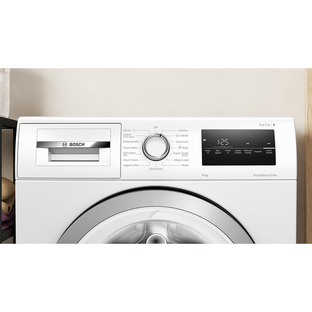 Bosch WAN28250GB Series 4, 8kg 1400rpm Washing Machine, A Rated in White