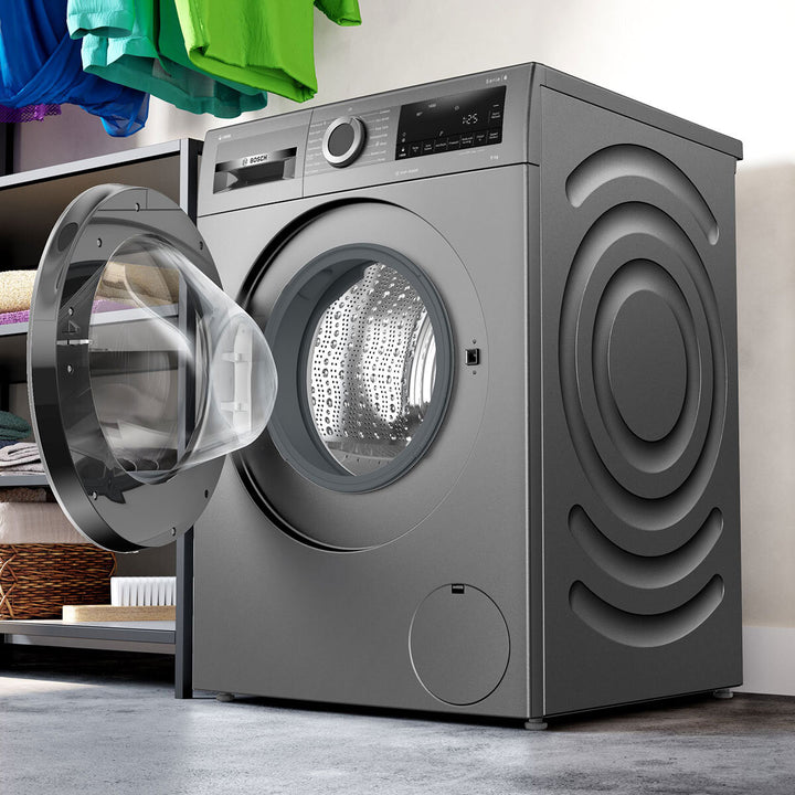 Bosch WGG244FRGB, Series 6 9kg 1400rpm Washing Machine, A Rated in Grey