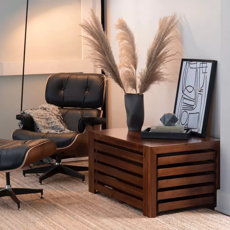 Transformer Extending Dining Table in American Mahogany with One Bench and Coffee Table