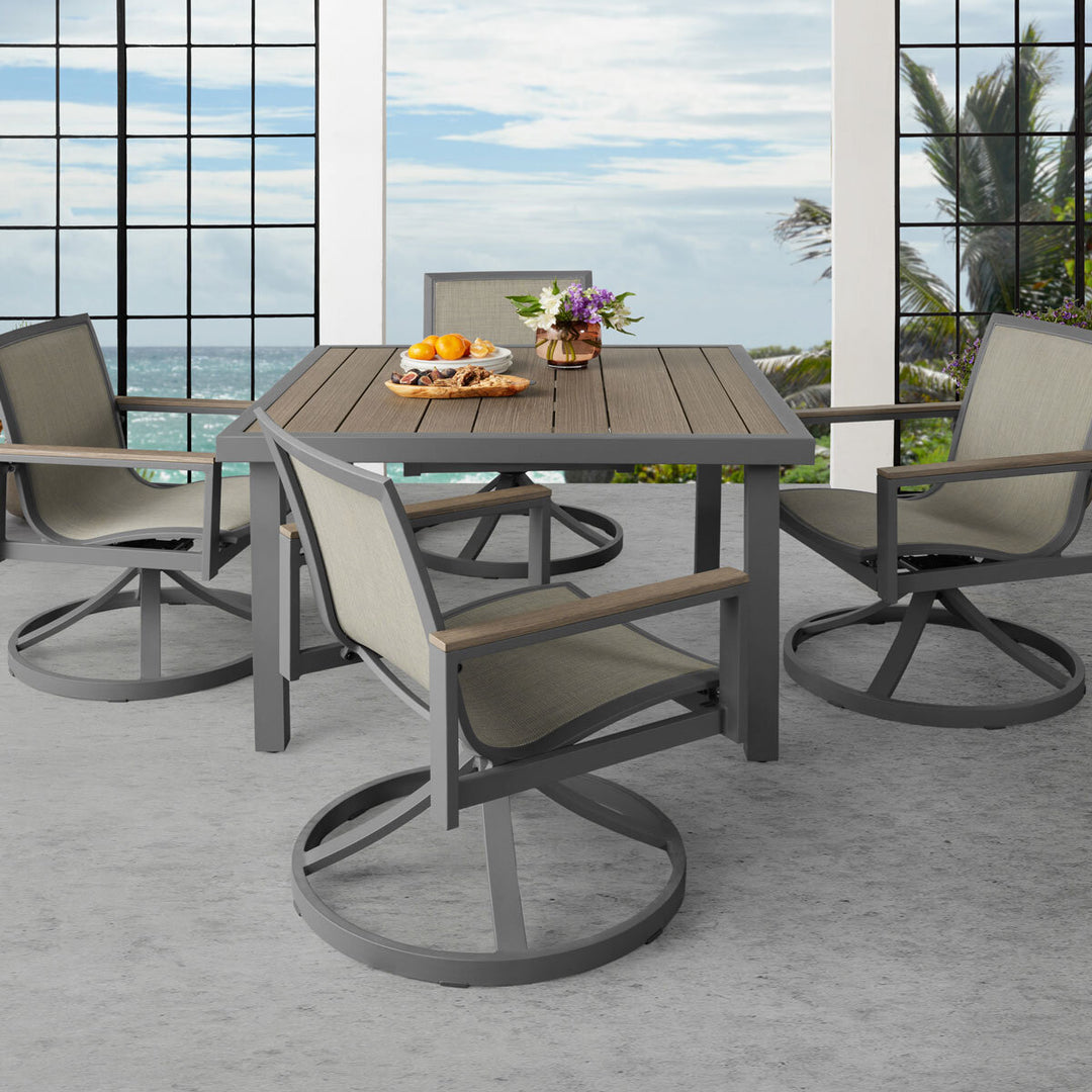 Agio Maricopa 5 Piece Sling Dining Set + Cover