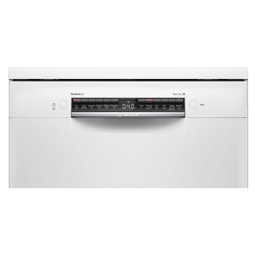 Bosch SMS6ZCW00G Series 6, 14 Place Settings Dishwasher, C Rated in White