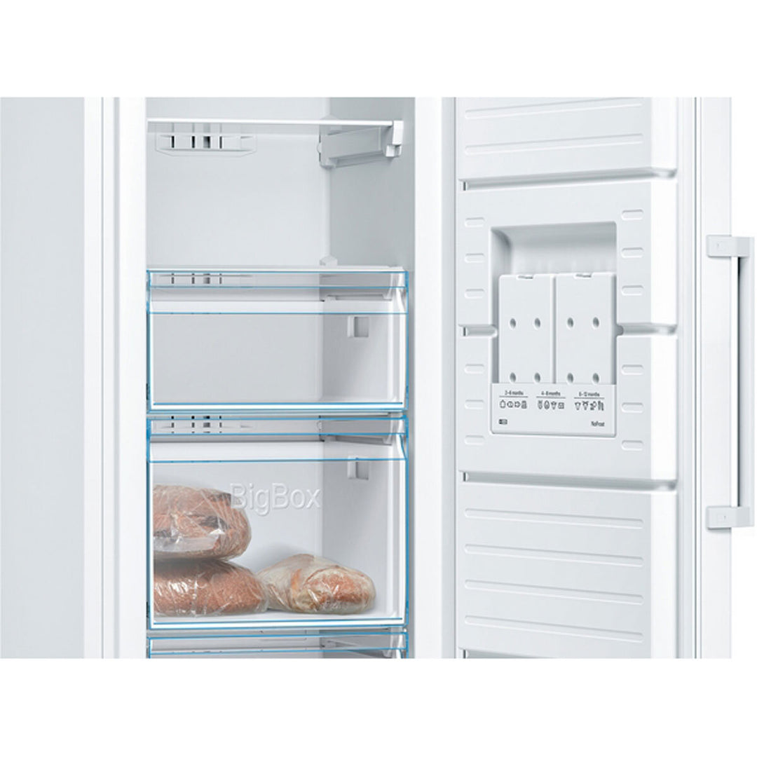 Bosch GSN36VWEPG Freestanding Tall Freezer, E Rated in White