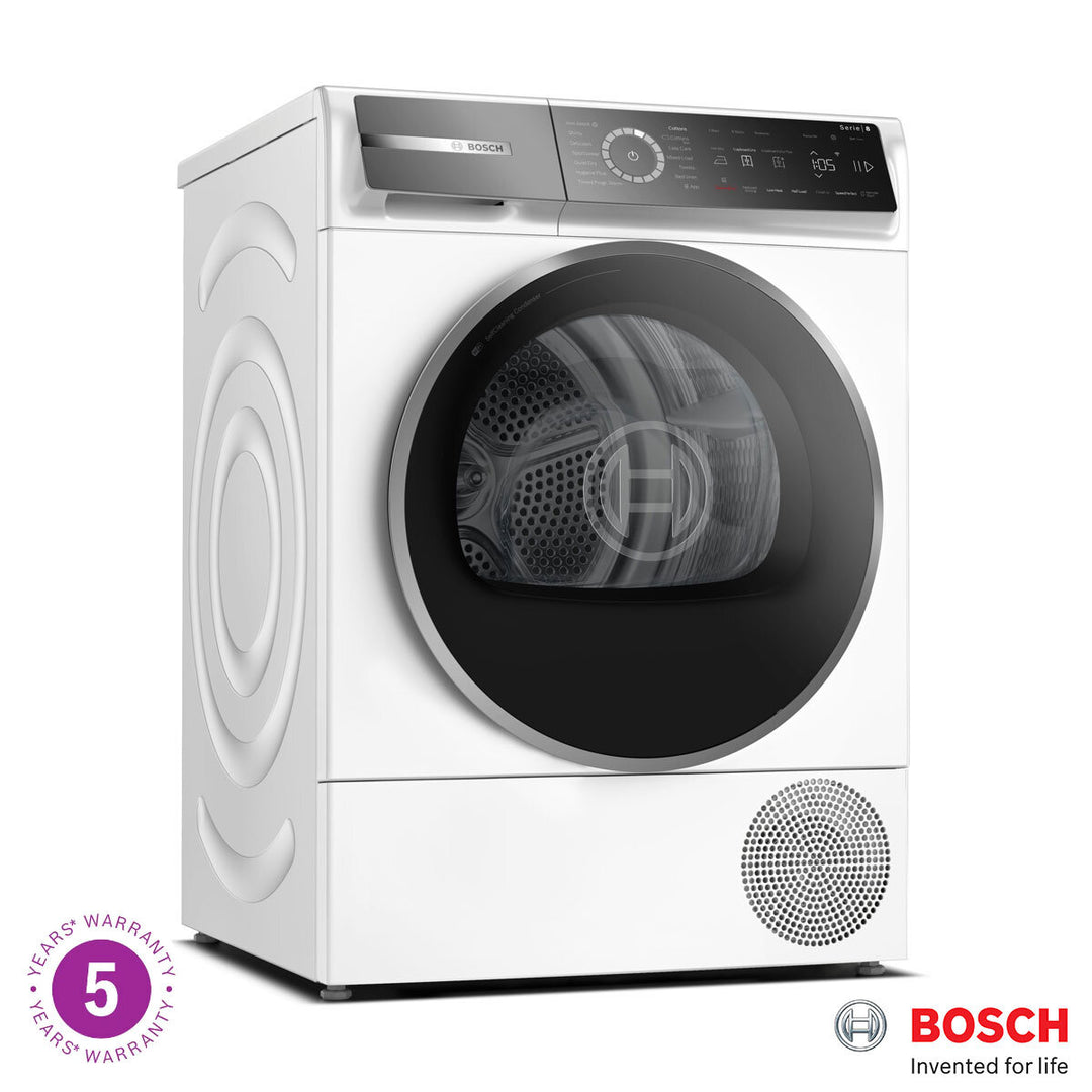 Bosch WQB246C9GB, Series 8 9kg Heat Pump Dryer,  A+++ Rated in White