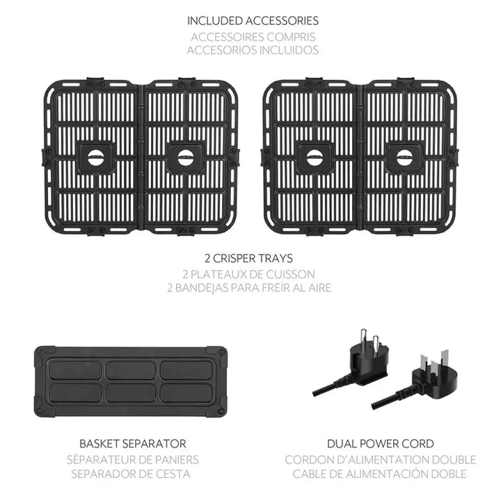 Sur La Table Digital Air Fryer Dual Basket 10.4L