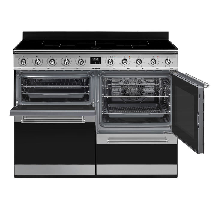 Smeg SYD4110i-1 110cm Symphony Electric Induction Range Cooker, A Rated in Stainless Steel