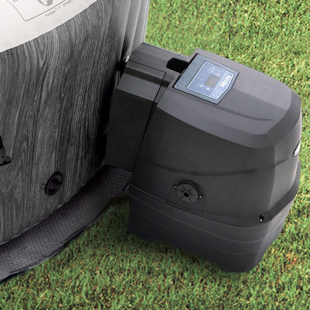 Intex PureSpa Greywood Deluxe 6 Person Inflatable Hot Tub