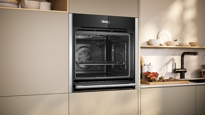 TieDex UK NEFF Slide&Hide N70 B54CR71N0B Electric Pyrolytic Smart Oven - Stainless Steel