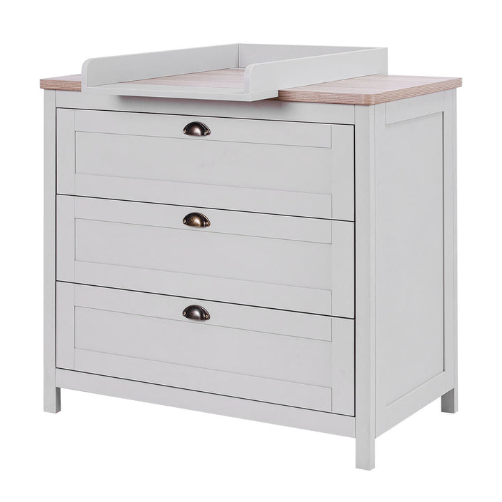 Tutti Bambini Verona Chest Changing Unit, Grey & Oak Finish