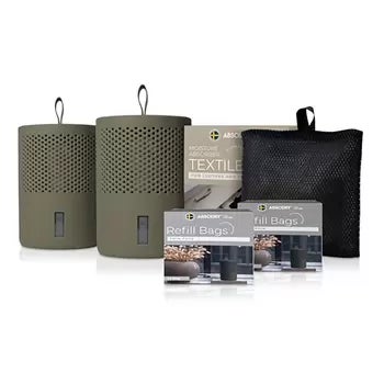 Absodry Moisture Absorber Bundle With Refills and Textile