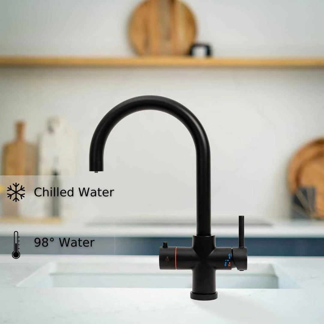 Fohen Fervente 4 in 1 Chilled & Boiling Tap in Matte Black