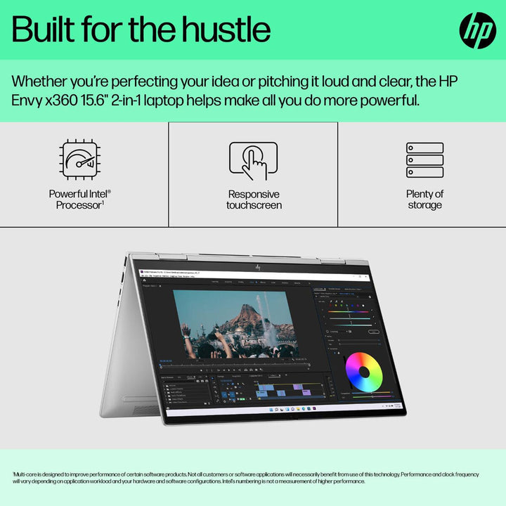 HP Envy x360, Intel Core i7, 16GB RAM, 512GB SSD, 15.6 Inch OLED Convertible 2 in 1 Laptop, 15-fe0013na