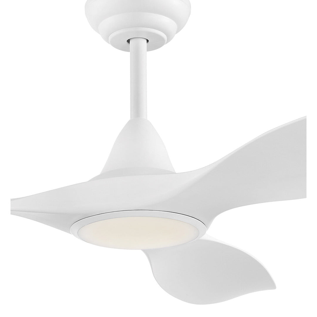 Eglo Cirali 3 Blade Ceiling Fan with DC Motor and LED Light in White