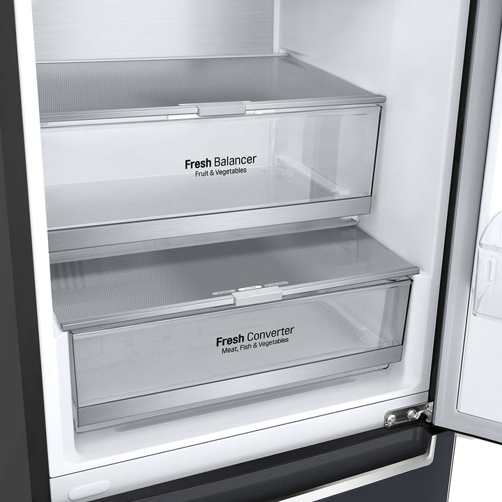 LG GBB92MCABP Fridge Freezer, B Rated in Matte Black