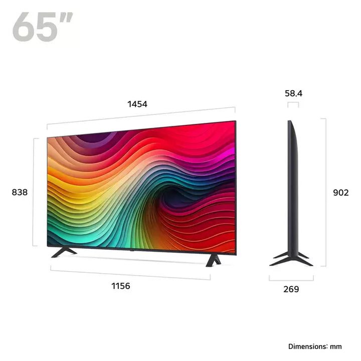 LG 65NANO82T6B 65 Inch NANO 4K Ultra HD Smart TV