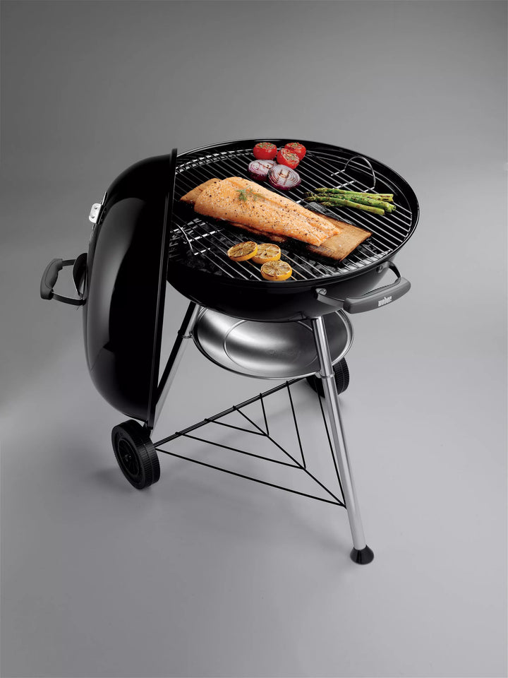 Weber Compact 57cm Kettle Charcoal BBQ, Black