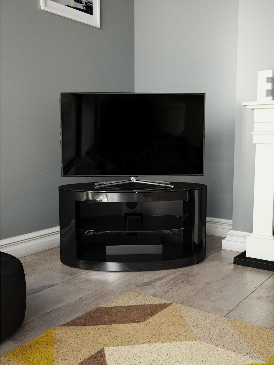 AVF Affinity Premium Buckingham 800 TV Stand For TVs Up To 40", Black
