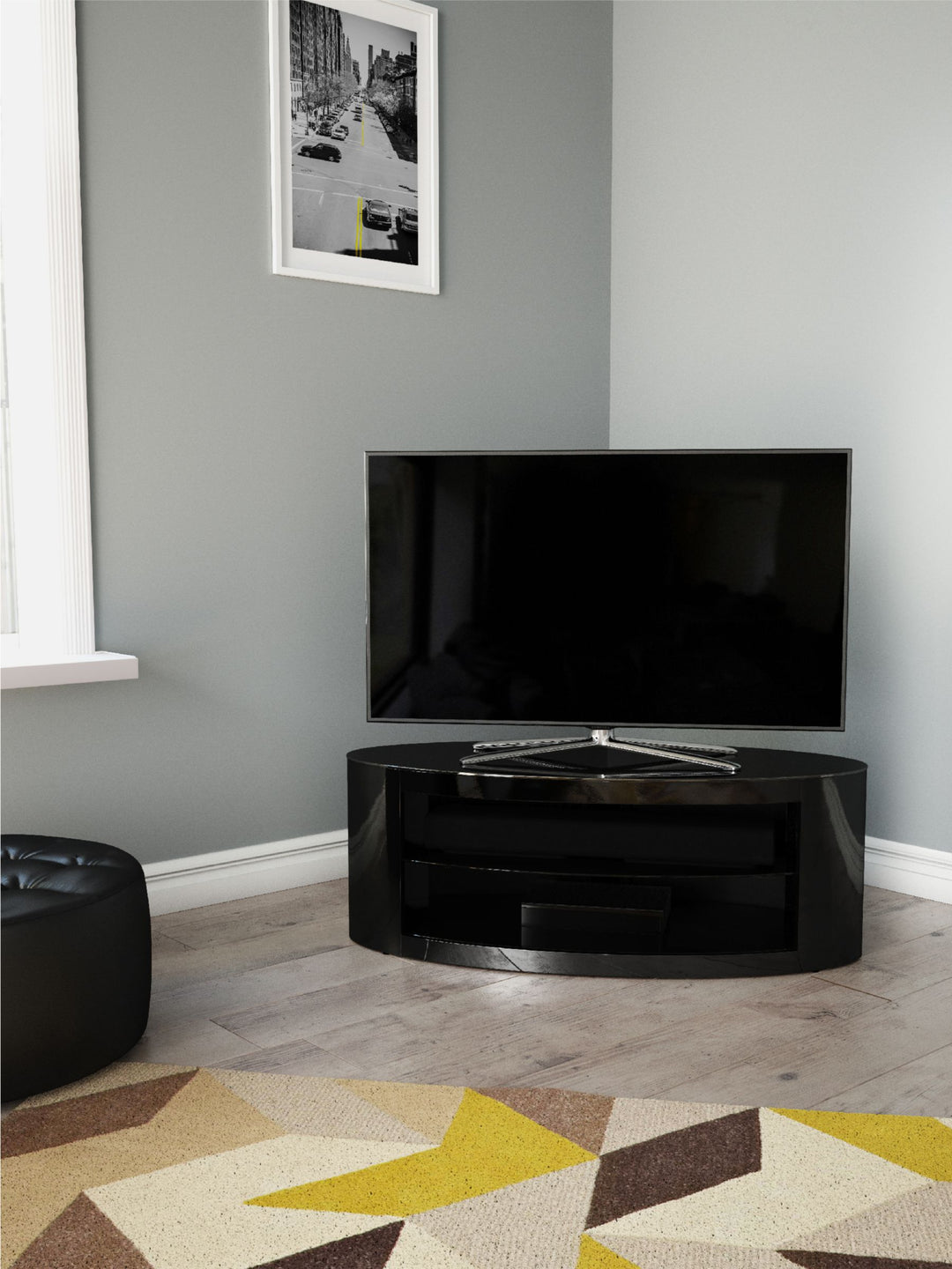 AVF Affinity Premium Buckingham 1100 TV Stand For TVs Up To 55", Black