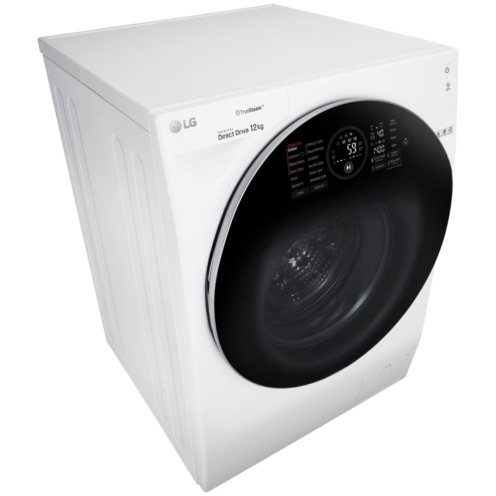 LG FH4G1BCS2 Freestanding Washing Machine, 12kg Load, 1400rpm Spin, White