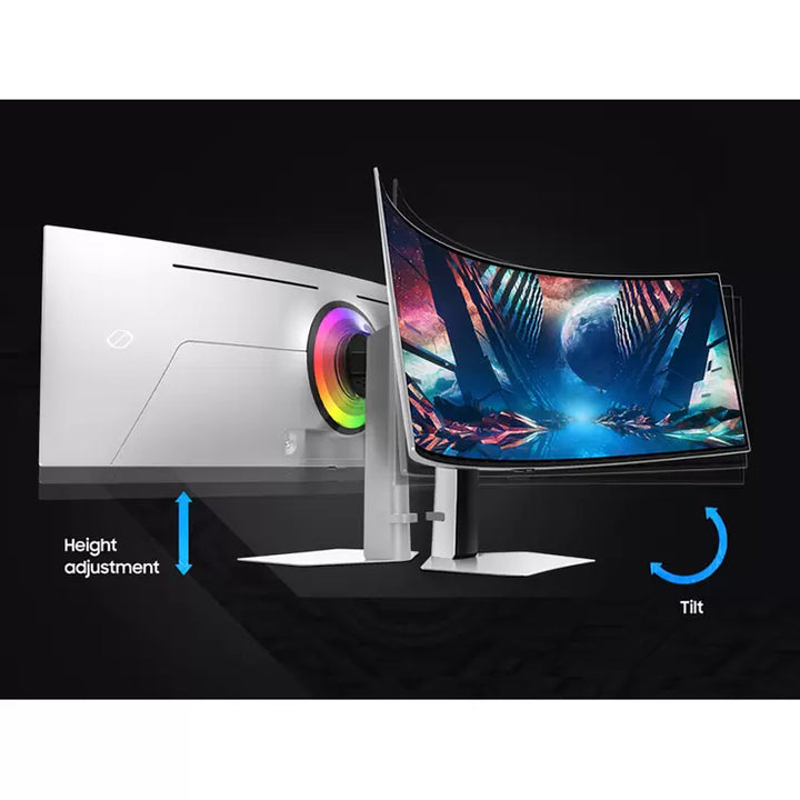 Samsung Odyssey G93SC 49 Inch DQHD 240Hz OLED Curved Gaming Monitor, LS49CG934SUXXU