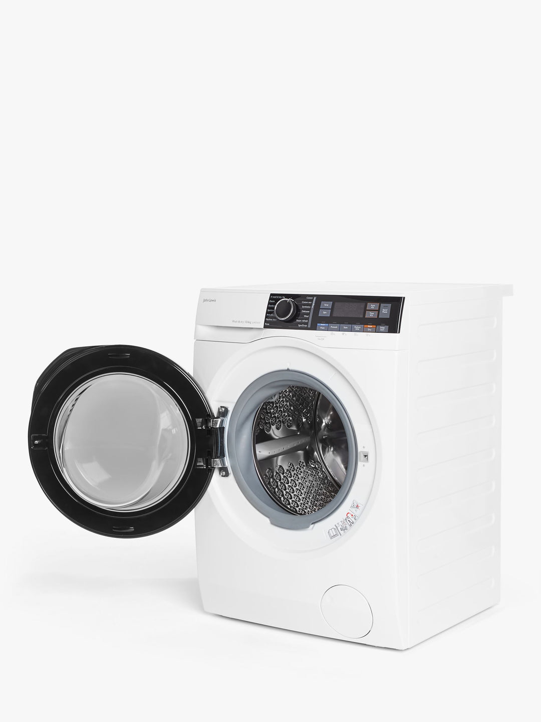 John Lewis JLWD1615 Freestanding Washer Dryer, 10kg/6kg Load, 1600rpm Spin, White