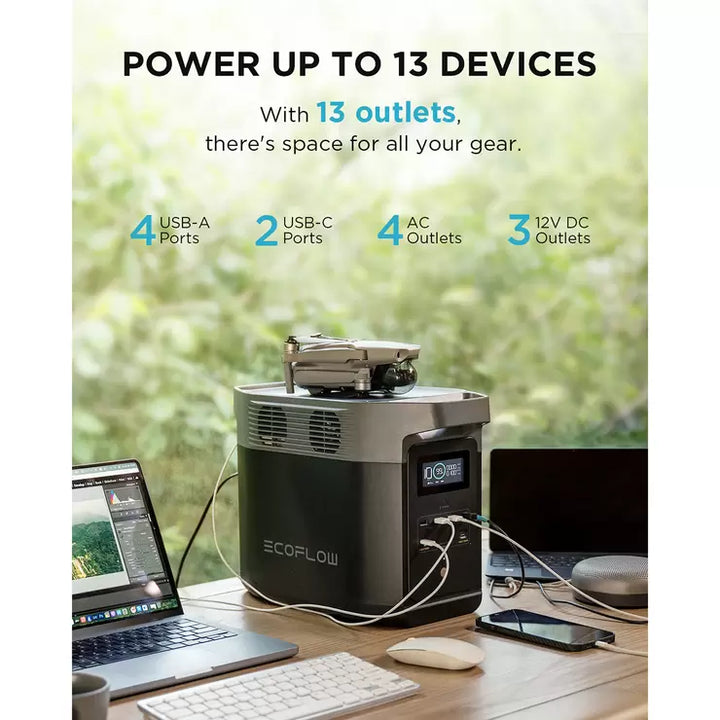 EcoFlow DELTA 2 Portable Power Station, 1024Wh