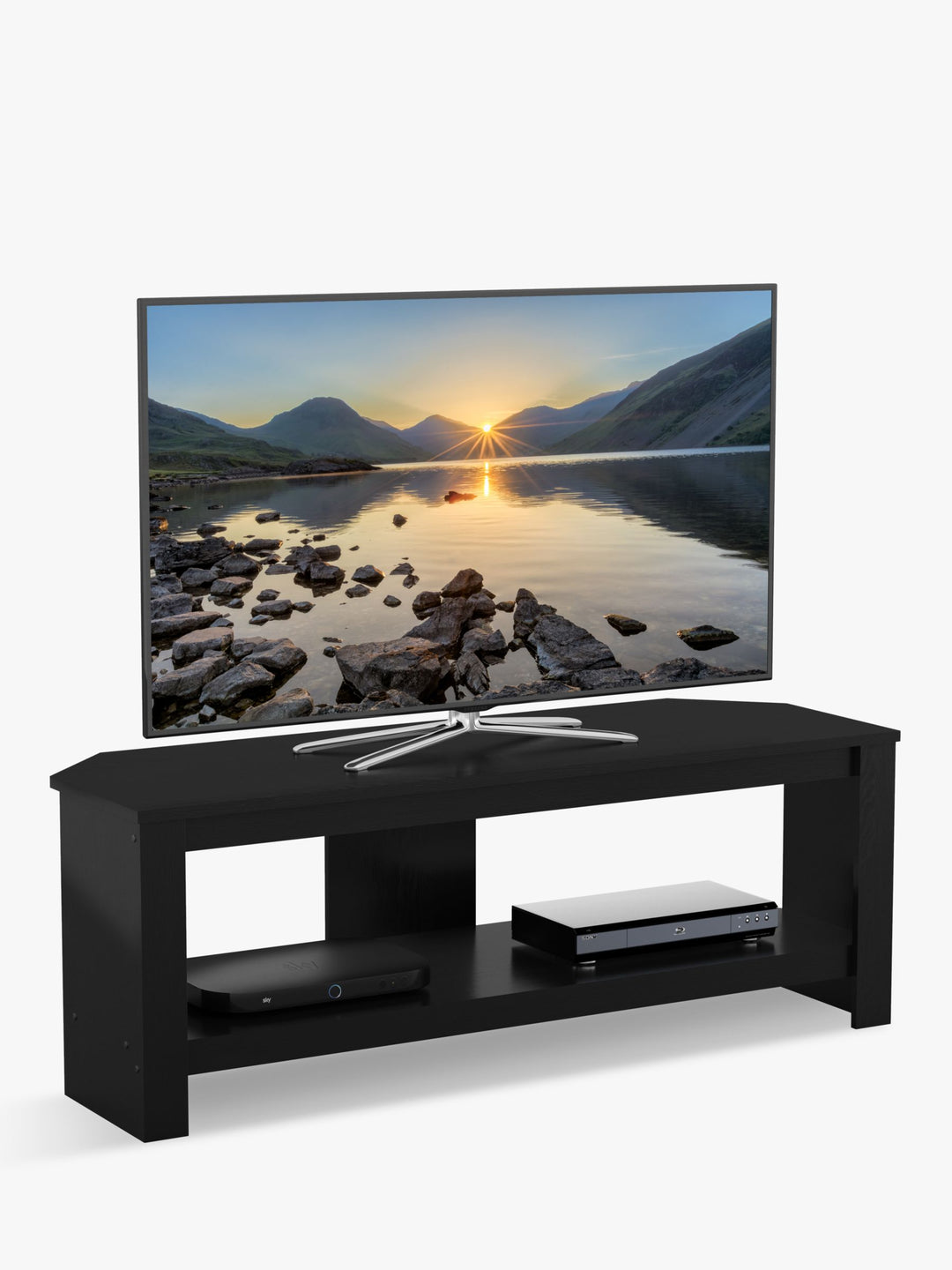 AVF Calibre 115 TV Stand for TVs up to 55", Black Oak