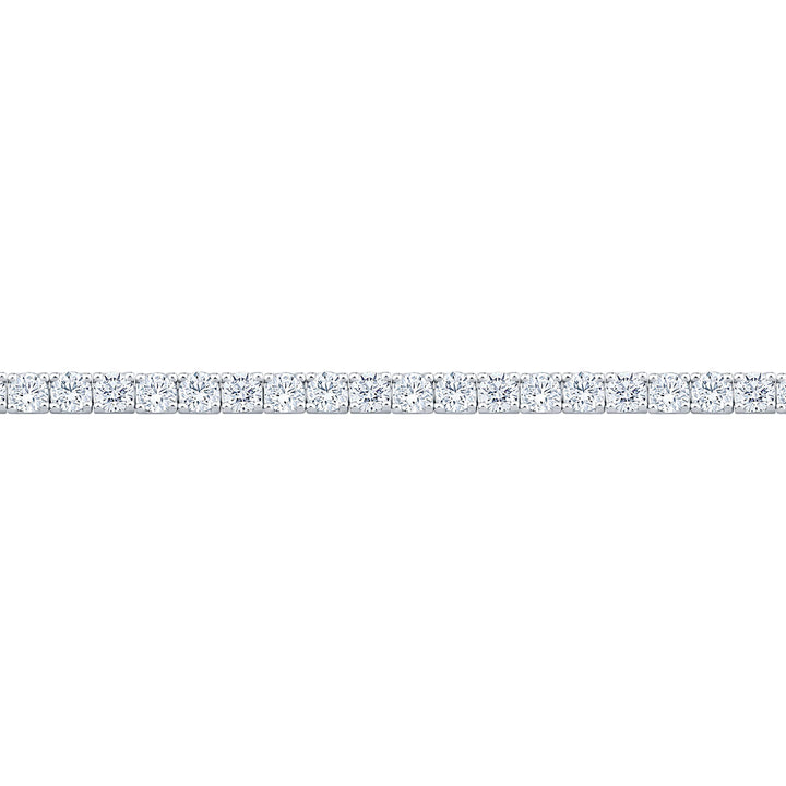 7.00ctw Round Brilliant Cut Diamond Tennis Bracelet, 18ct White Gold