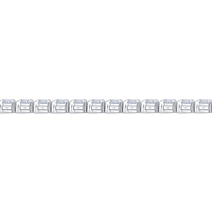 6.00ctw Round Brilliant Cut Diamond Tennis Bracelet, 18ct White Gold