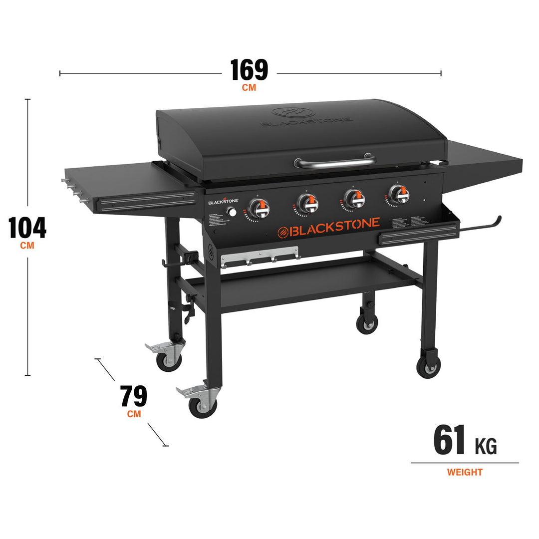 Blackstone 36" Griddle Gas Barbecue with Hood & Front Shelf