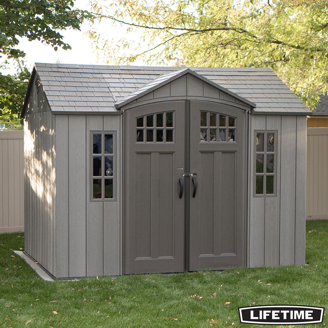 Lifetime 10ft x 8ft (3 x 2.4m) Side Entry Storage Shed - Model 60330