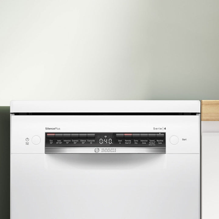 Bosch SPS4HMW49G Series 4 Freestanding 10 Place Setting Dishwasher, E Rated in White