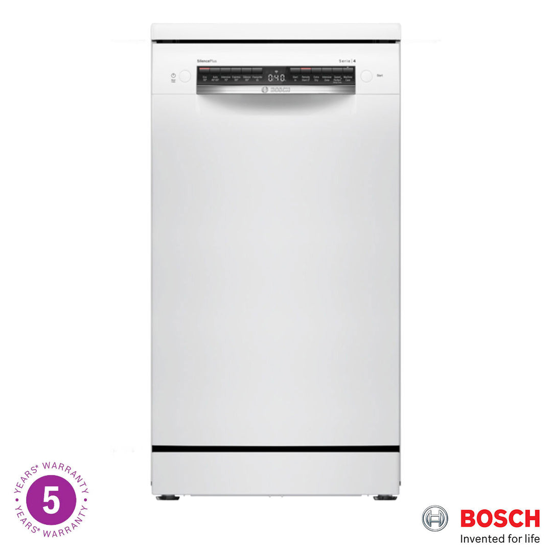 Bosch SPS4HMW49G Series 4 Freestanding 10 Place Setting Dishwasher, E Rated in White