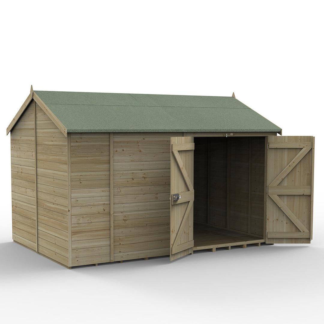 Forest Garden Timberdale 12ft x 8ft 3" (3.6 x 2.5m) Tongue & Groove Wooden Storage Shed