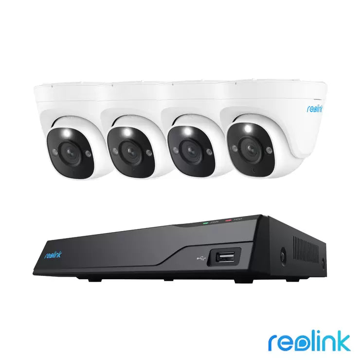 Reolink 12MP (4K+) UHD NVR PoE AI 8 x channel / 4 x Dome Camera Kit with 2TB HDD