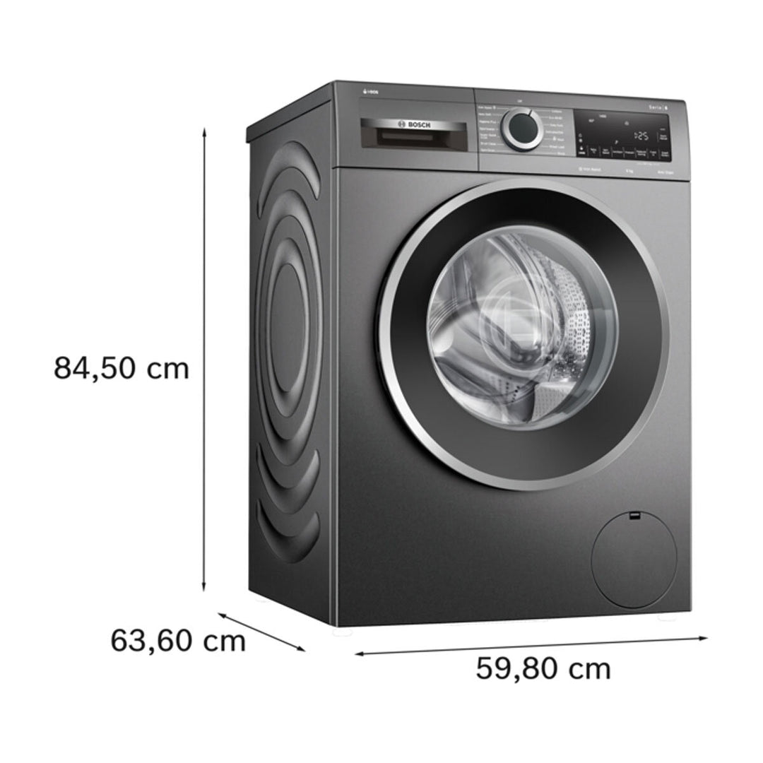 Bosch Series 6 WGG244FCGB Washing Machine, 9kg, 1400PRM, A Rated in Grey