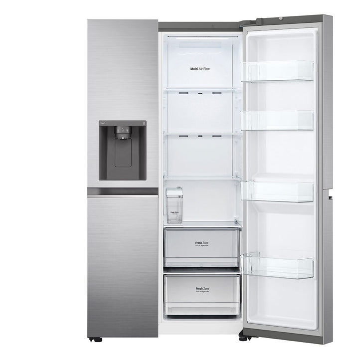 LG GSLD81PZRD Side by Side Fridge Freezer, D Rated in Stainless Steel