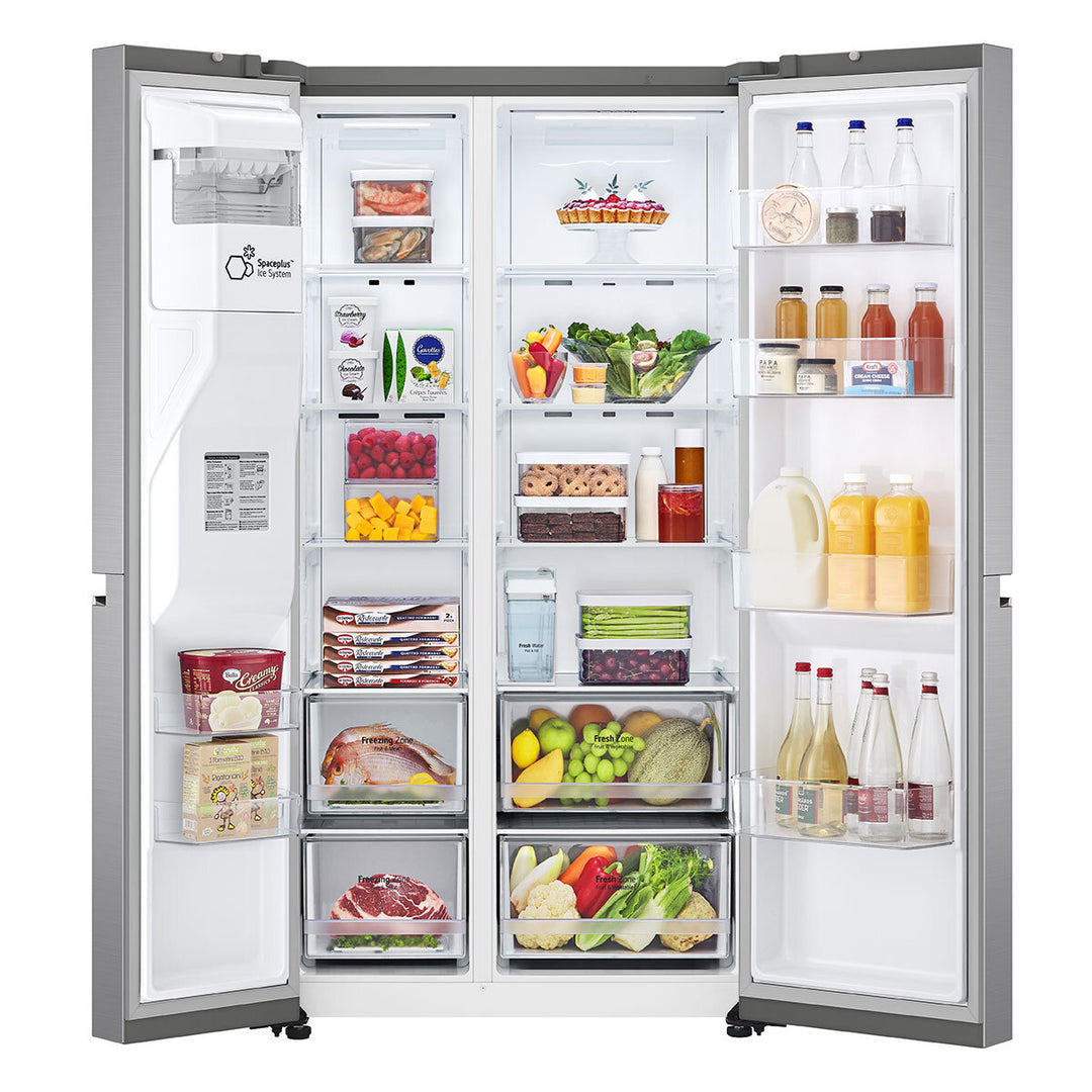 LG GSLD81PZRD Side by Side Fridge Freezer, D Rated in Stainless Steel