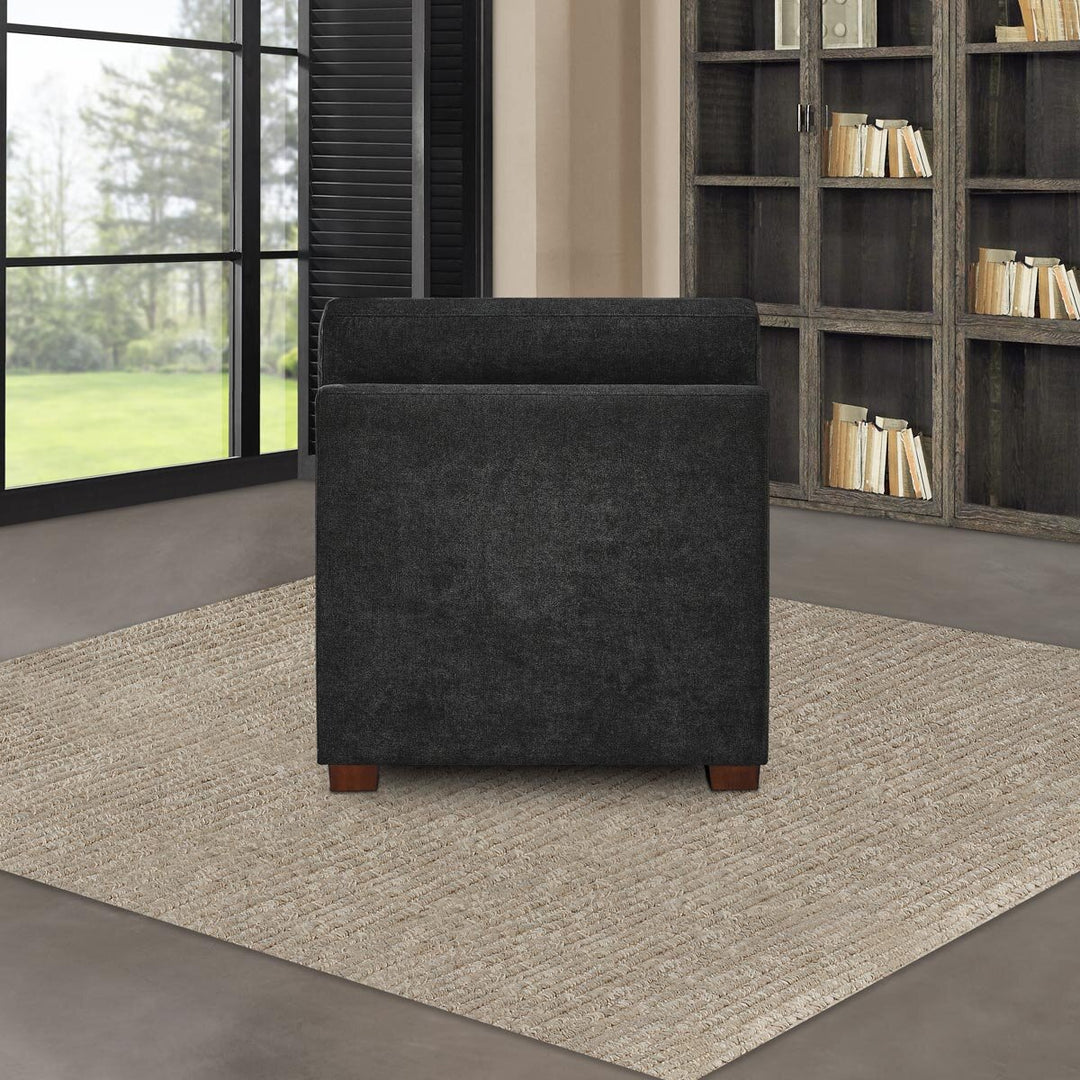 Thomasville Tisdale Dark Grey Fabric Armless Chair